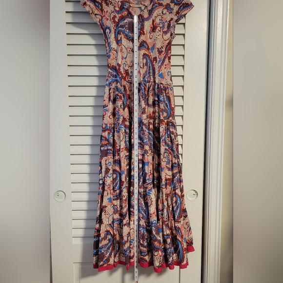 Soft surroundings Kara Framboise Paisley Maxi dress. - Picture 11 of 16